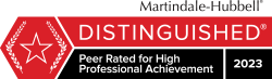 Martindale-Hubbell Distinguished Badge 2022